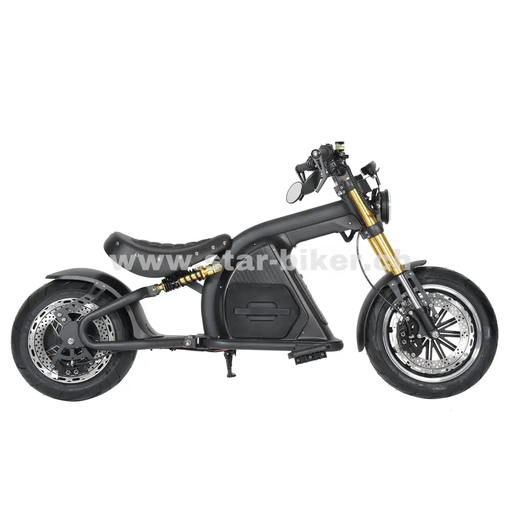 Star-Biker Bobber Custom (Mangosteen M8S) – E-Roller & E-Chopper ohne Führerschein in der Schweiz, 25 km/h &  45 km/h, Straßenzulassung kaufen
