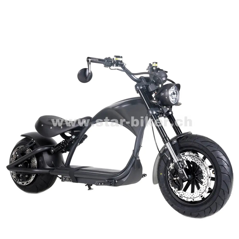 Star-Biker Chopper M1P Custom 25 km/h / Midnight Black / 24 Monate