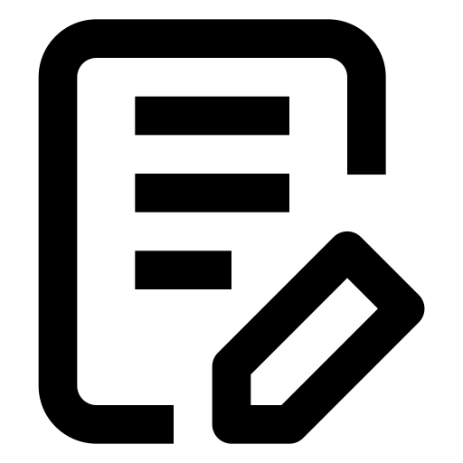 Icon mit Checkliste und Stift – steht für technische Ersteinstellungen