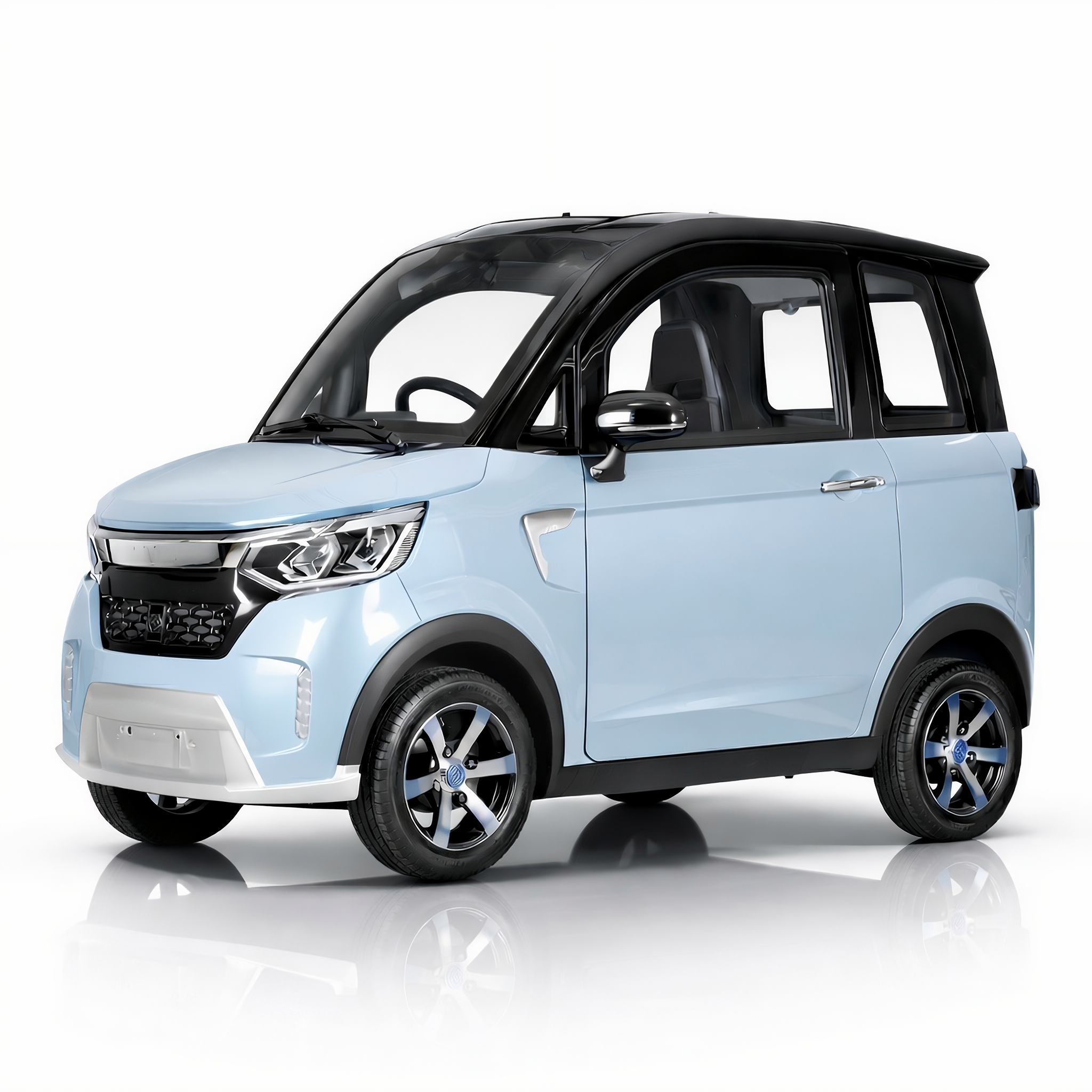 SEVION Kabinenroller in Hellblau – kompakter Elektro Kabinenroller mit 45 km/h Straßenzulassung