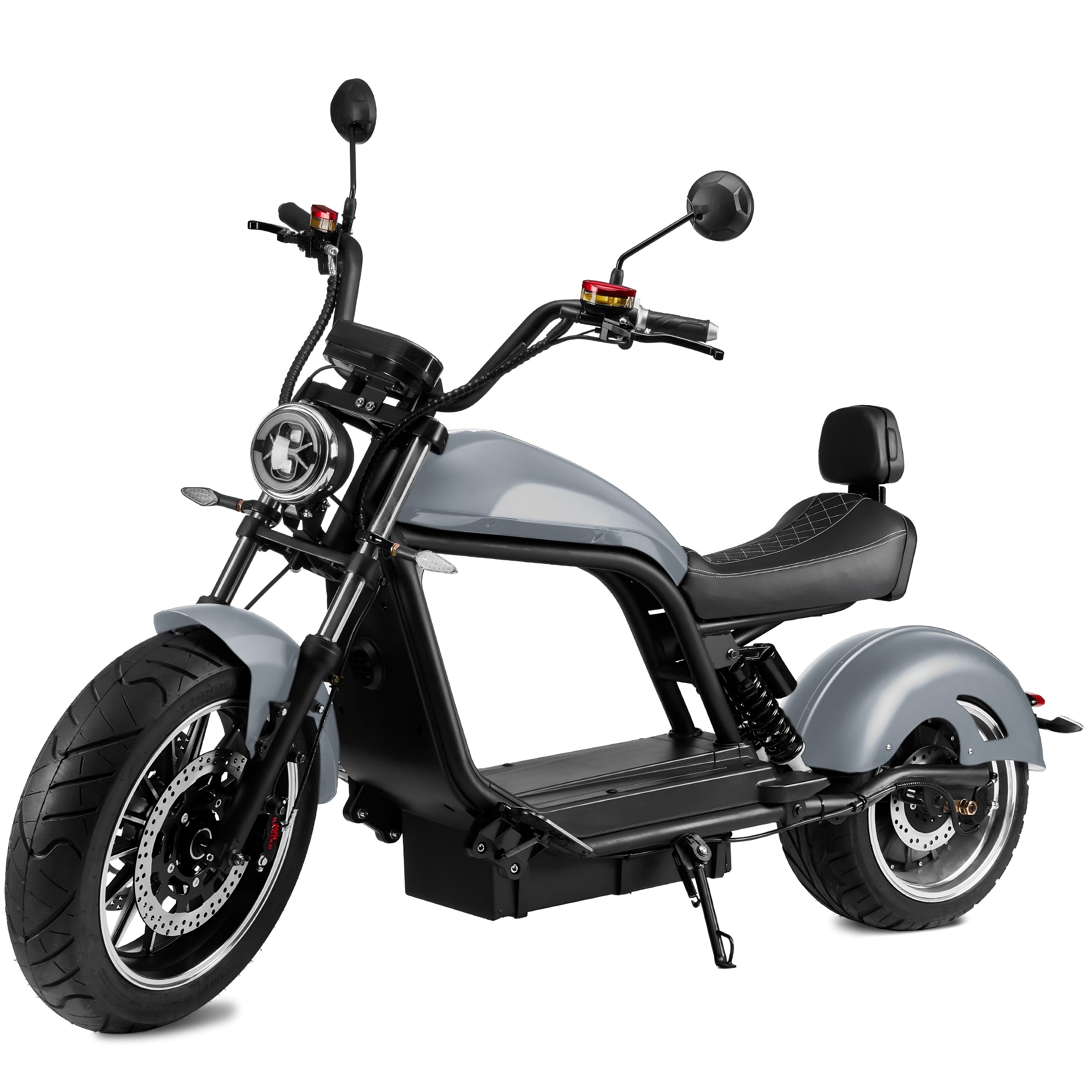 Star-Biker Chopper 6.0s Premium in Nardo Grey (hellgrau), Dreiviertelansicht