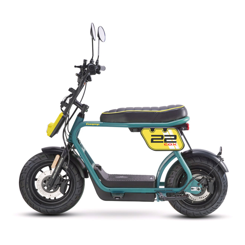 Coopop Cox – E-Roller & E-Scooter ohne Führerschein in der Schweiz, 25 km/h & 45 km/h, Straßenzulassung kaufen