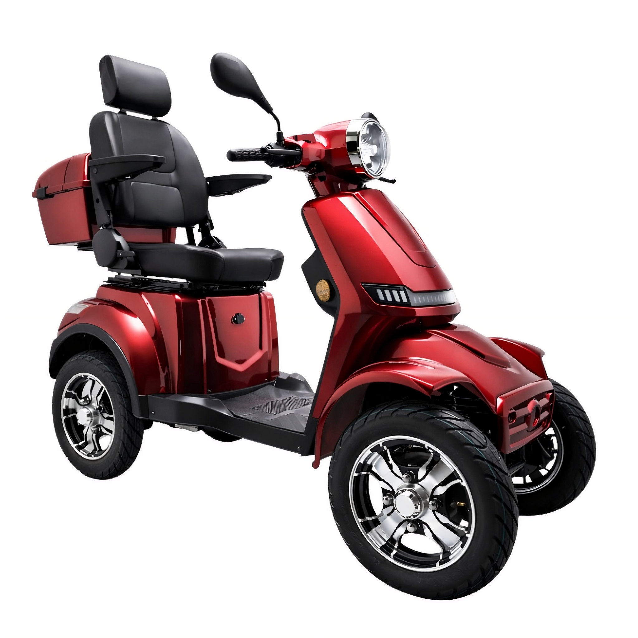 SEVION Elektromobil PRO 40 Senioren Elektromobil Velvet Red schräg vorne links Produktansicht