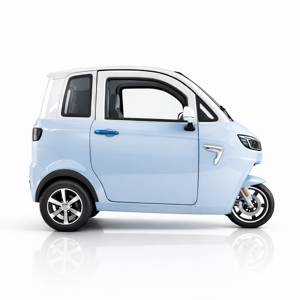 SEVION SK3 Kabinenroller 3 Rad Elektrofahrzeug modernes Design mit geschlossener Kabine und hoher Reichweite