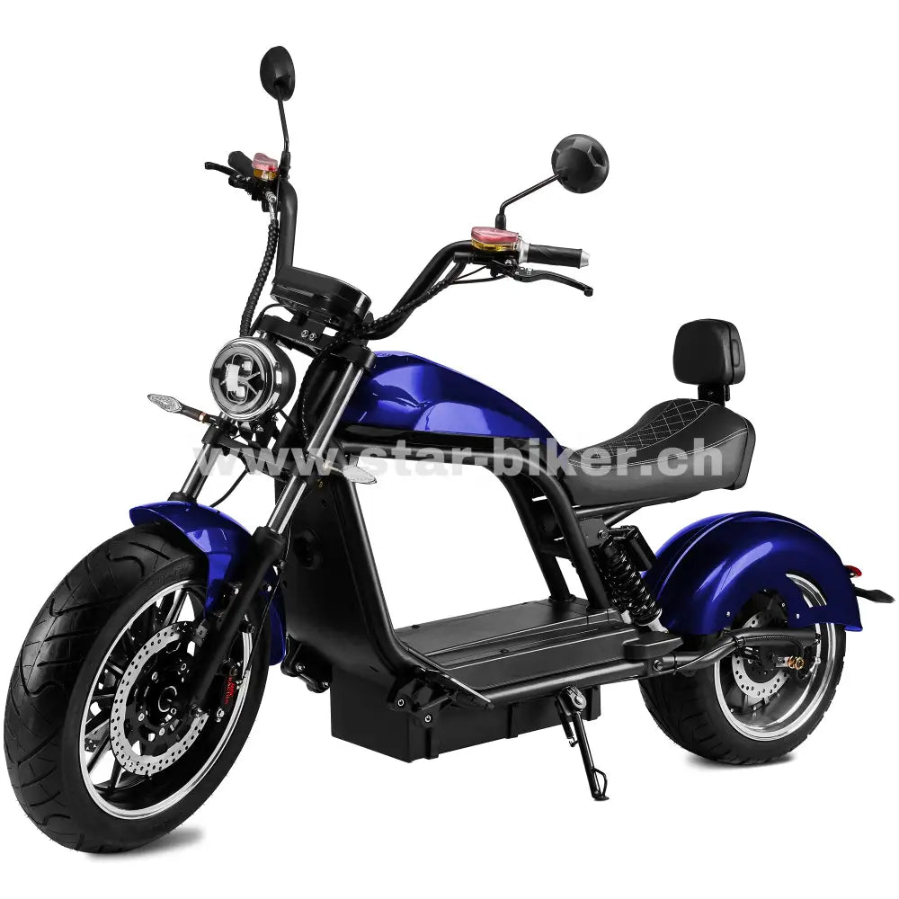 Star-Biker Chopper 6.0s (Luqi HL6.0) – E-Roller & E-Chopper ohne Führerschein in der Schweiz, 25 km/h & 45 km/h, Straßenzulassung kaufen