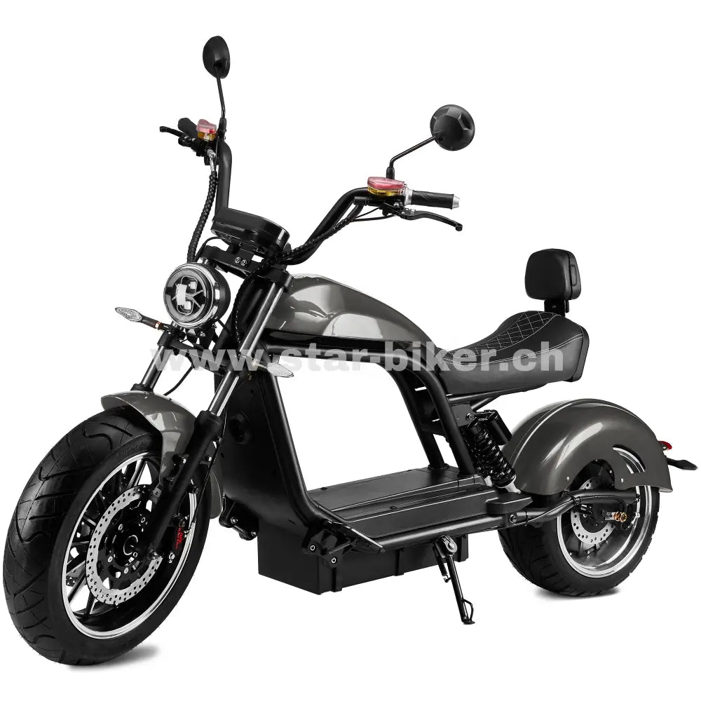 Star-Biker Chopper 6.0s (Luqi HL6.0) – E-Roller & E-Chopper ohne Führerschein in der Schweiz, 25 km/h & 45 km/h, Straßenzulassung kaufen