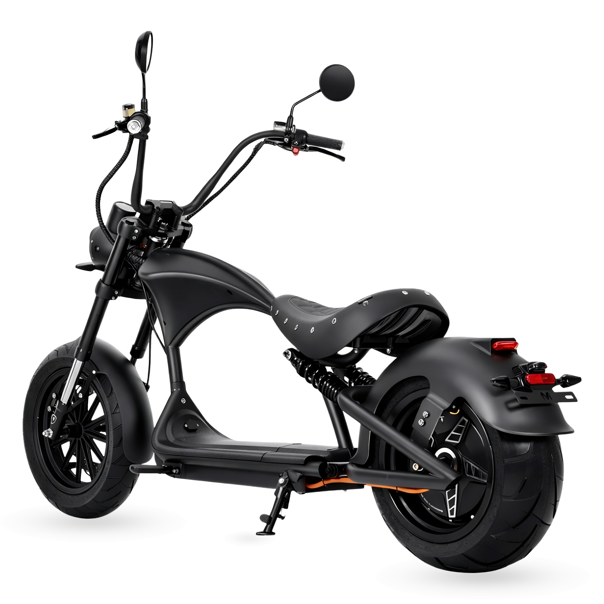 Star-Biker Chopper M1P Basic in Shadow Black (mattschwarz), Seitenansicht von links
