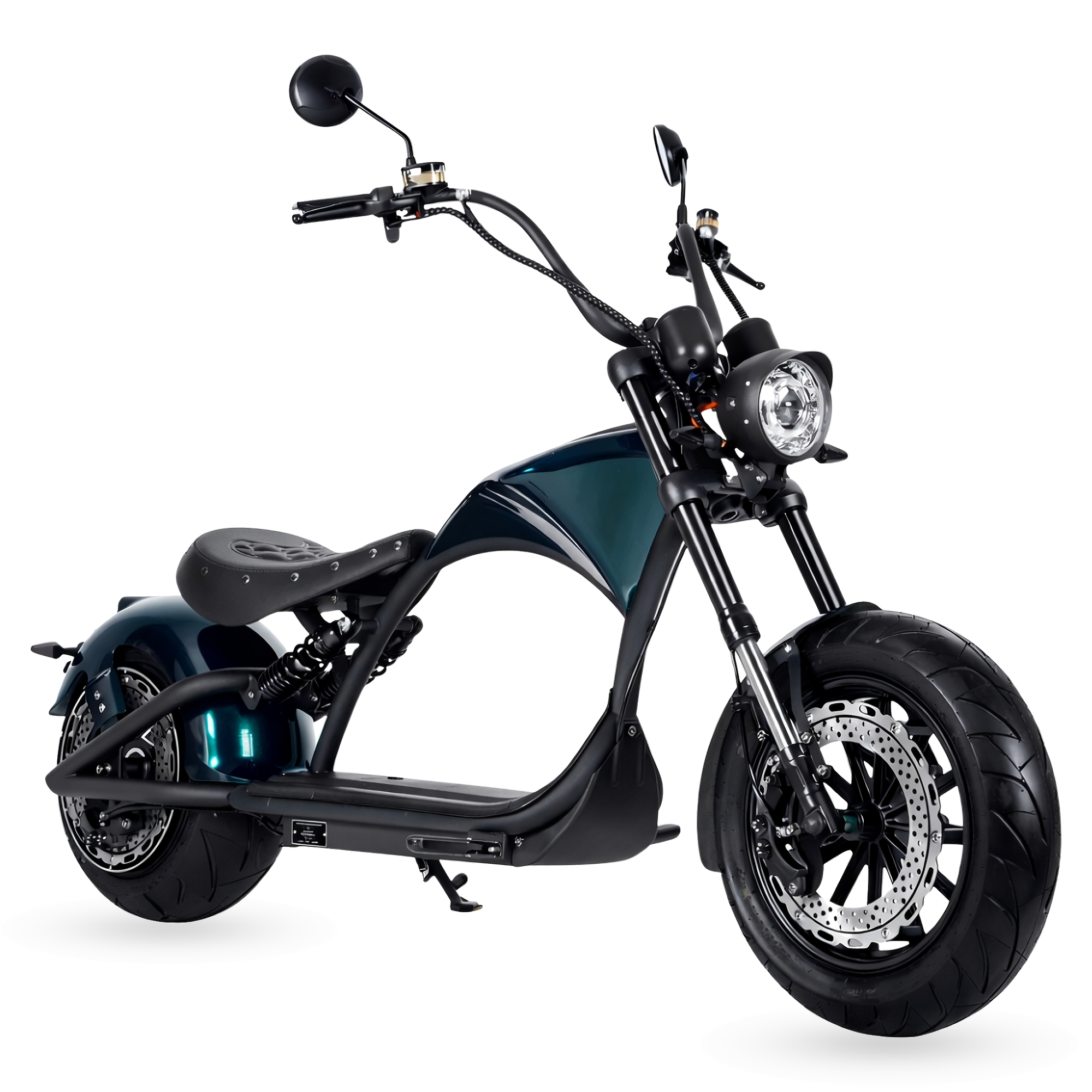 Star-Biker Chopper M1P Basic in Shadow Black (mattschwarz), Seitenansicht von rechts