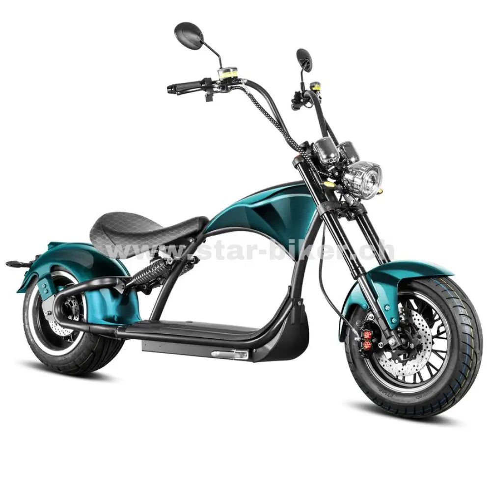 Star-Biker Chopper M1P (Mangosteen M1, M1P, Futura X9) – E-Roller & E-Chopper ohne Führerschein in der Schweiz, 25 km/h &  45 km/h, Straßenzulassung kaufen