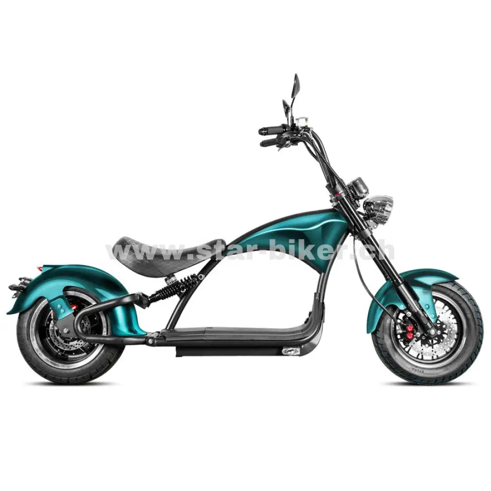 Star-Biker Chopper M1P (Mangosteen M1, M1P, Futura X9) – E-Roller & E-Chopper ohne Führerschein in der Schweiz, 25 km/h &  45 km/h, Straßenzulassung kaufen