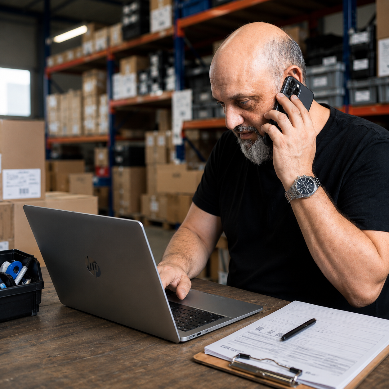 Star-Biker Wunschtermin-Zustellung – Mitarbeiter koordiniert telefonisch den Liefertermin für dein E-Fahrzeug aus dem Lager