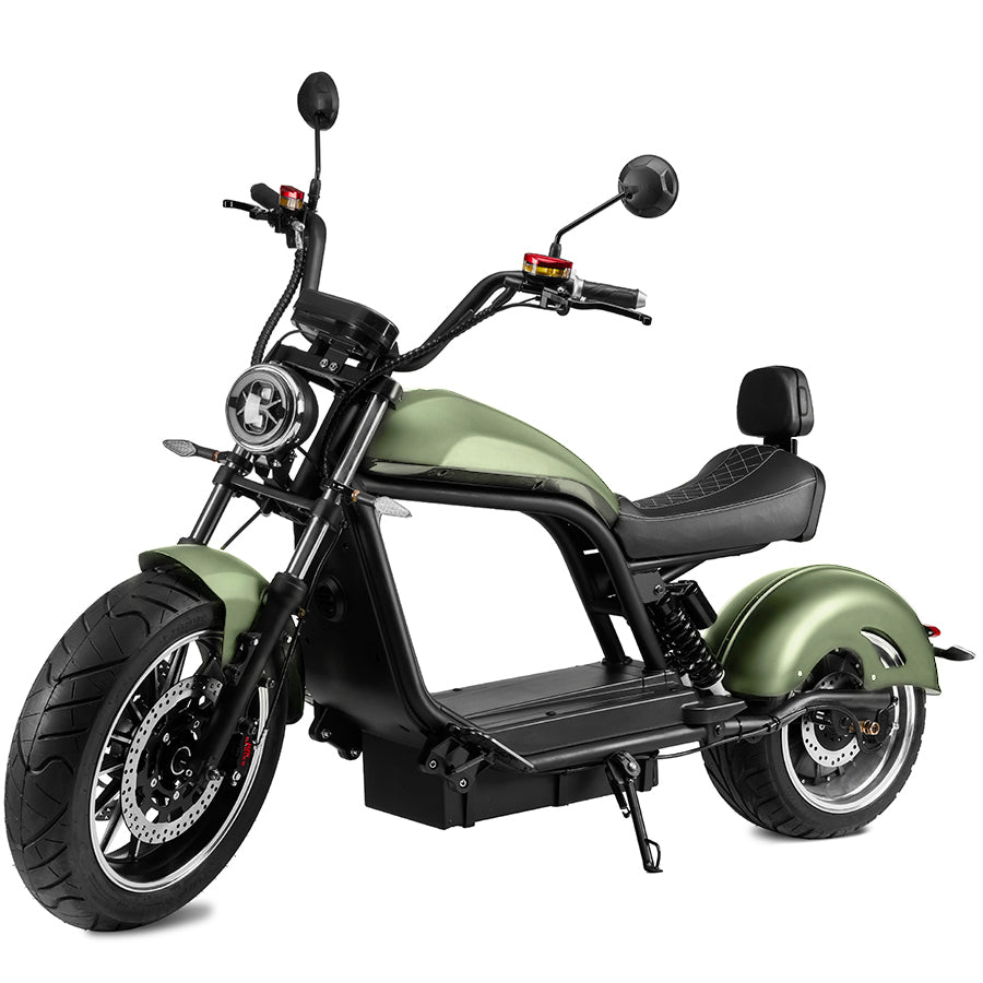 Star-Biker Chopper 6.0s Premium in British Green (dunkelgrün), Dreiviertelansicht